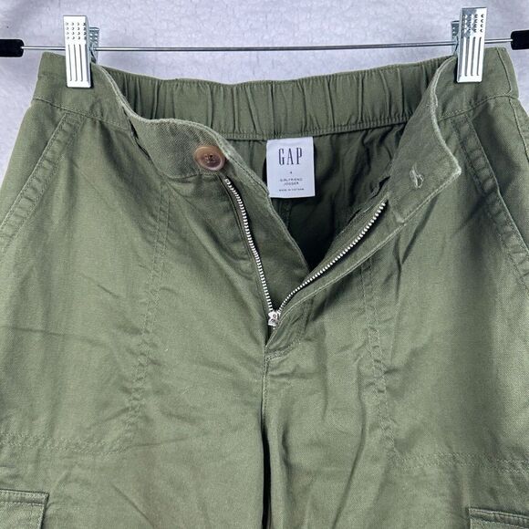 Gap Girlfriend Jogger Cargo Pants Womens 4 Green Hiking Active Outdoor Casual - Picture 7 of 9